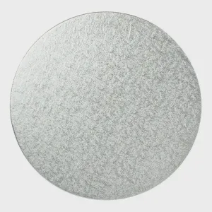 UBL Circle Silver Foil Cake Board - 25cm / 10in