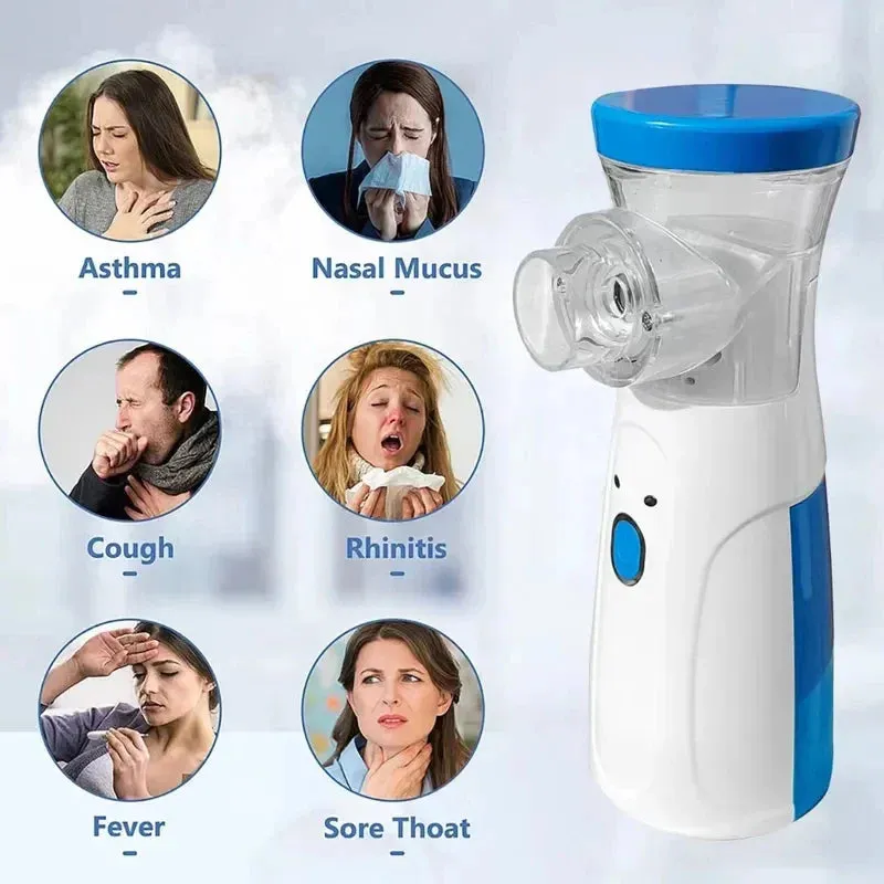 Ultrasonic Mesh Nebulizer Medical Atomizer Baby Adult for Cough Asthma