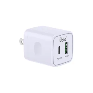 Uolo Volt 30W PD Wall Charger with 18W USB A Port