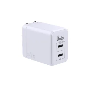 Uolo Volt 45W Dual USB C PD GaN Wall Charger