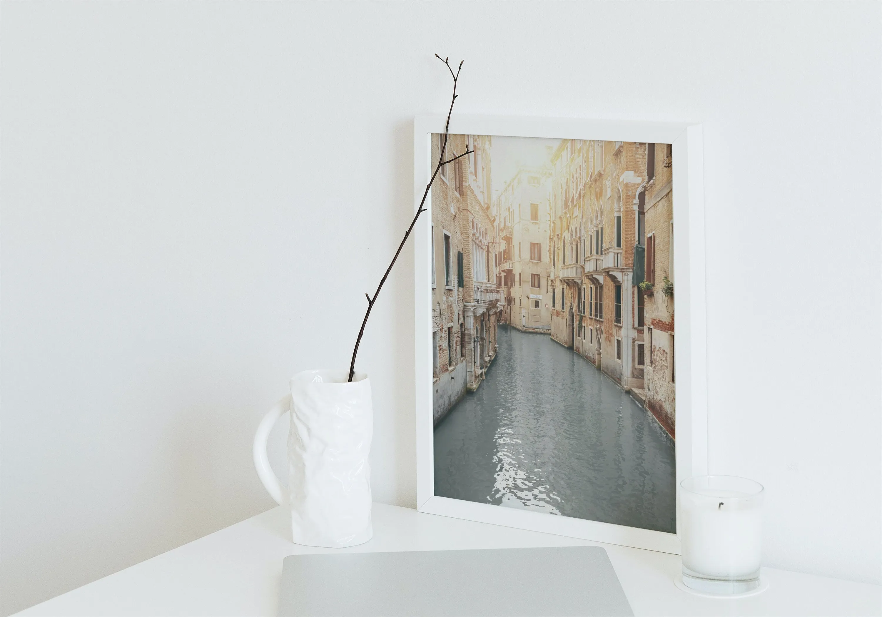 Venice Poster PRINTABLE WALL ART, Venice Wall Art, Retro Travel Poster, Beige Wall Art, Italy Travel Poster, Coastal Wall Decor, Venice Canal