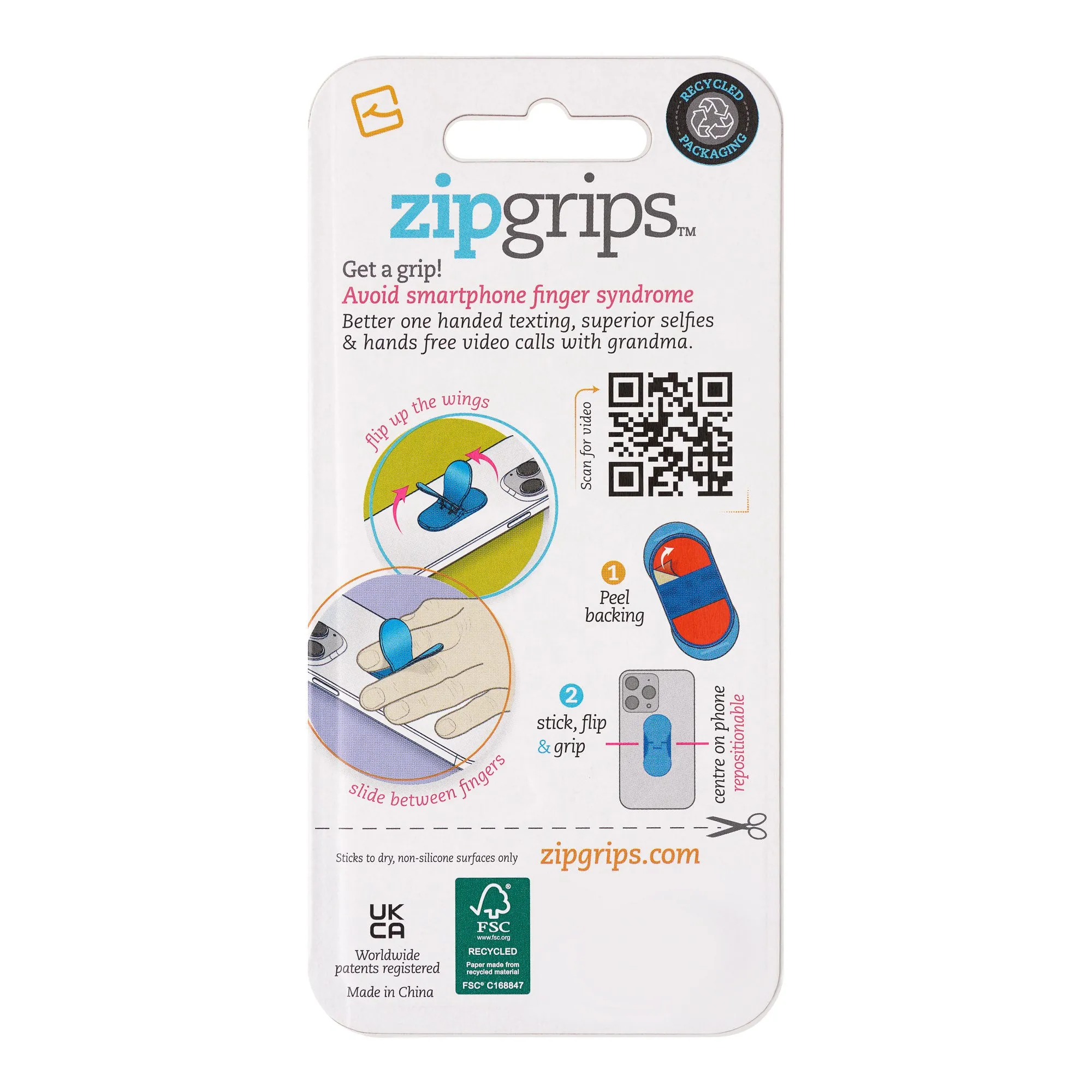 ZipGrips Phone Holder - Fox